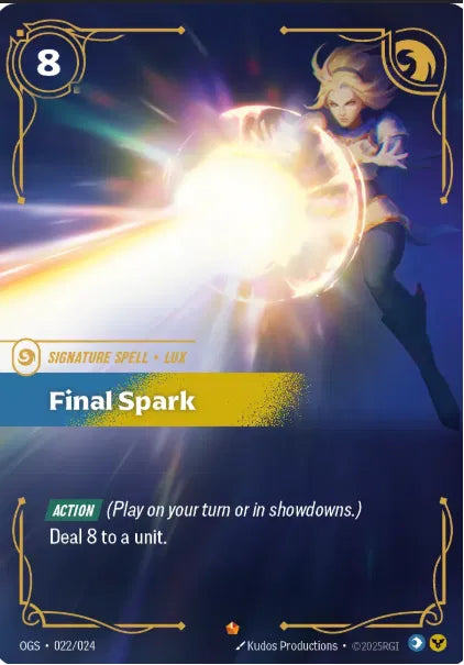 Final Spark 022/024 (Riftbound Organized Play Promotional Cards)