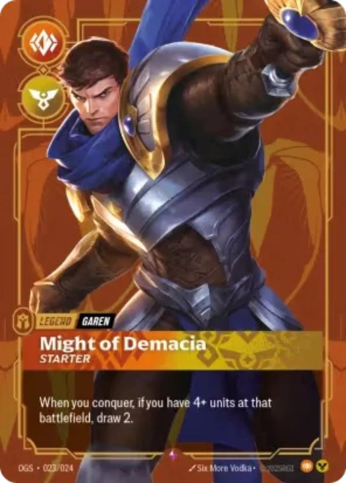Garen - Might of Demacia 023/024 (Riftbound Organized Play Promotional Cards)