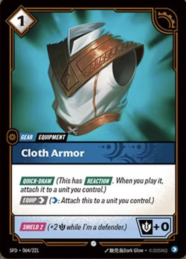 Cloth Armor 064/221 (Riftbound Organized Play Promotional Cards)