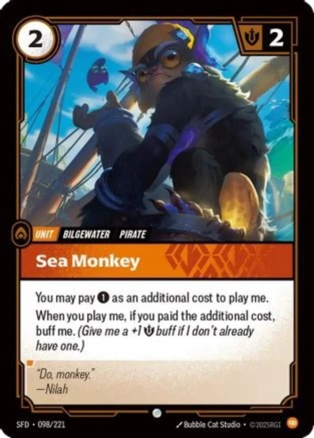 Sea Monkey 098/221 (Riftbound Organized Play Promotional Cards)