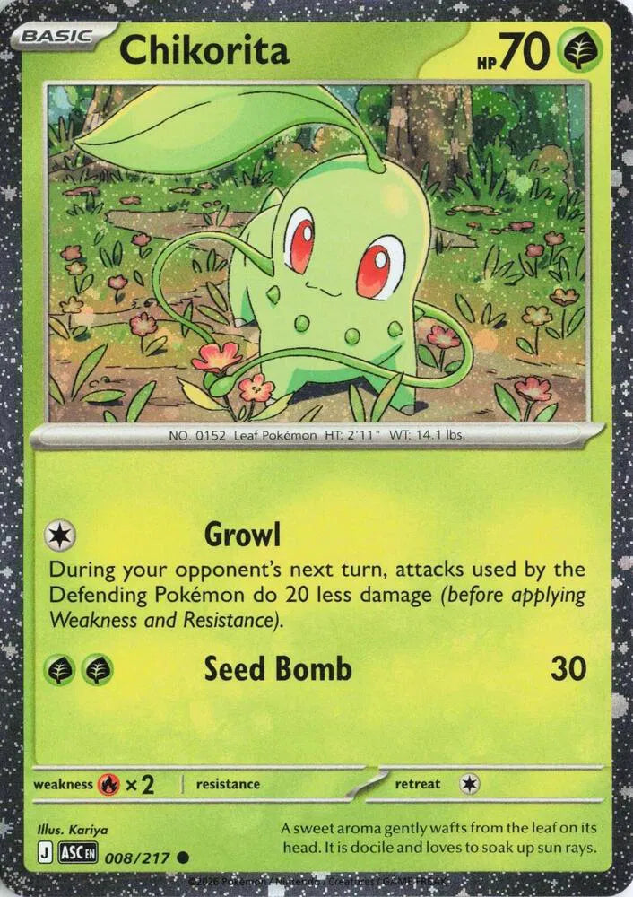 Chikorita - 008/217 (Cosmos Holo) - ME: Ascended Heroes (ASC)