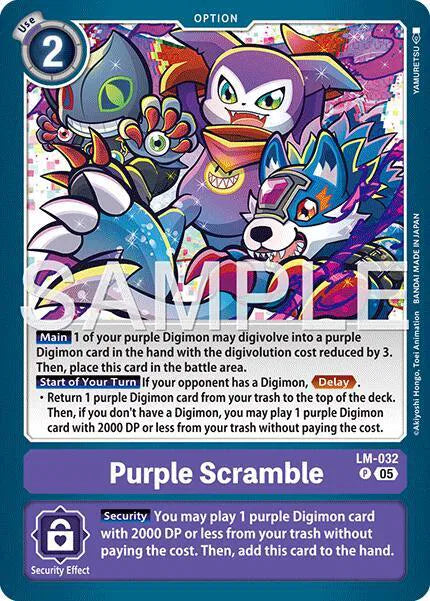 Purple Scramble (Reprint) LM-032 P (Advanced Booster Digimon Generation)