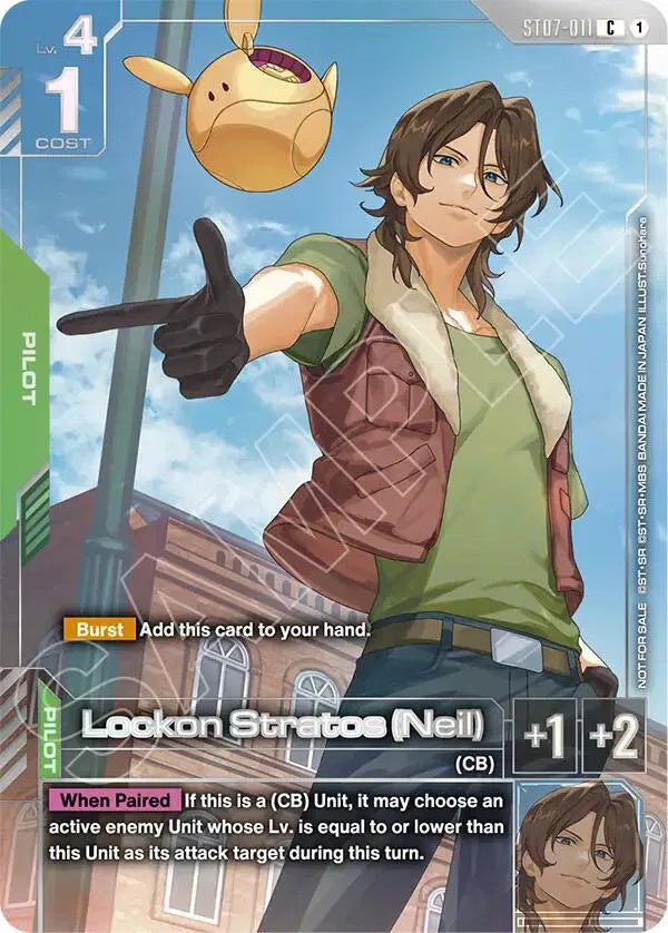Lockon Stratos (Neil) (Newtype Challenge 2026 Mission 2) ST07-011 (Gundam Promotional Cards)