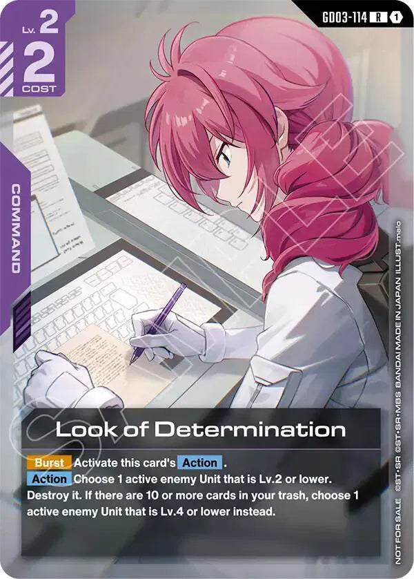 Look of Determination (Newtype Challenge 2026 Mission 2) GD03-114 (Gundam Promotional Cards)