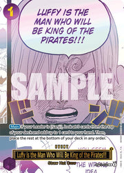 Luffy Is the Man Who Will Be King of the Pirates!!! (Japanese Version 3rd Anniversary Set) OP12-079 (One Piece Promotion Cards)