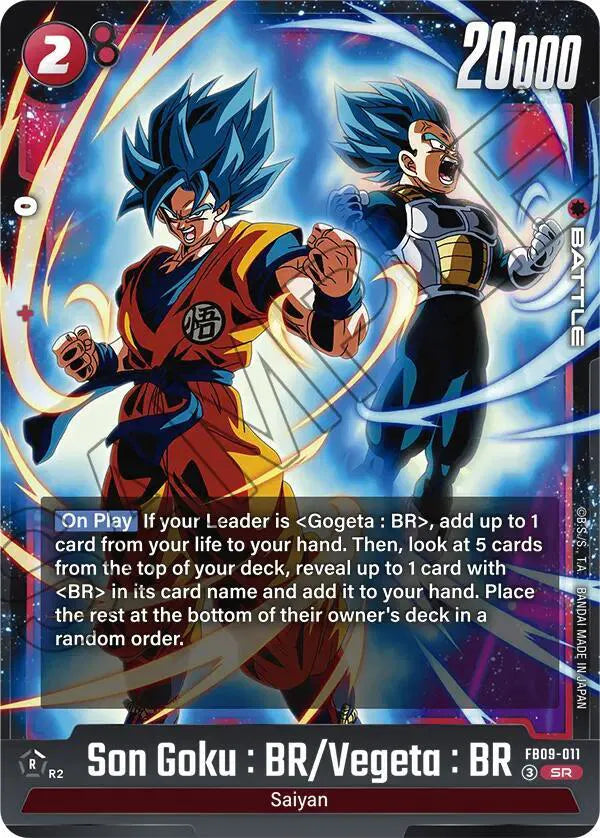 Son Goku : BR/Vegeta : BR FB09-011 (Dual Evolution)