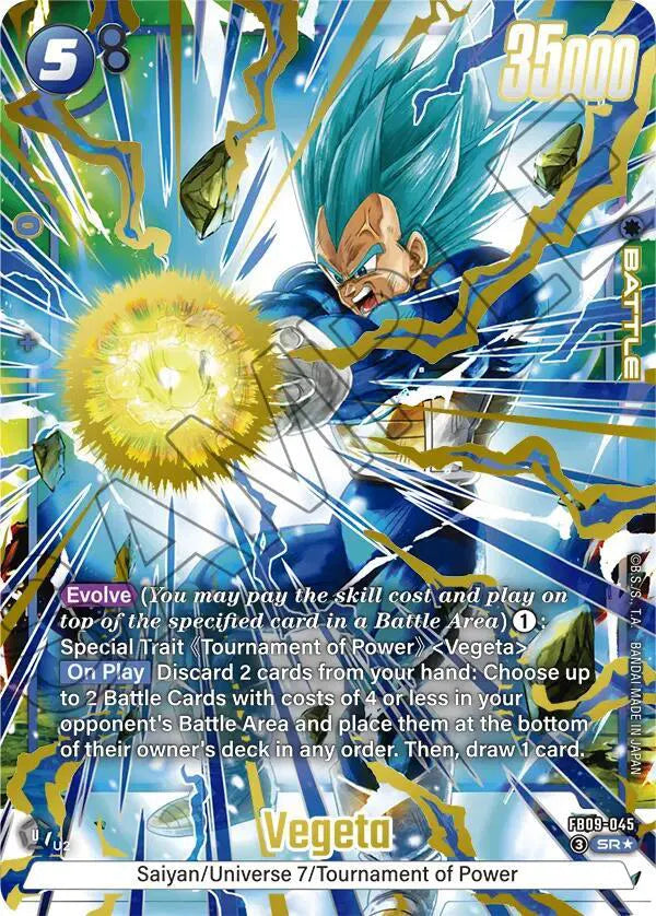 Vegeta - FB09-045 (Alternate Art) (Dual Evolution)