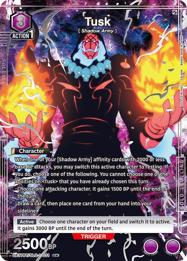 Tusk (031) (R*) UE17BT/SLG-1-031 · Foil (UE17BT: SOLO LEVELING)