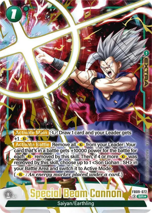Special Beam Cannon (Alternate Art) FB09-072 (Dual Evolution) — PSA 10
