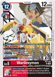 WarGreymon AD1-004 SR (Advanced Booster Digimon Generation)