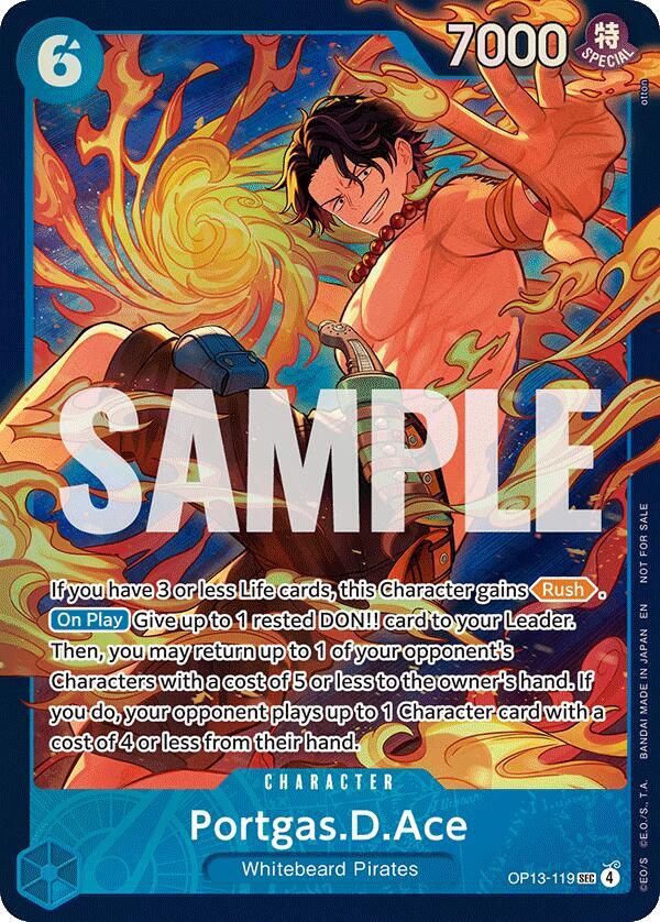 Portgas.D.Ace (119) (Treasure Cup 2026) (Store) OP13-119 · Foil (One Piece Promotion Cards) — PSA 10
