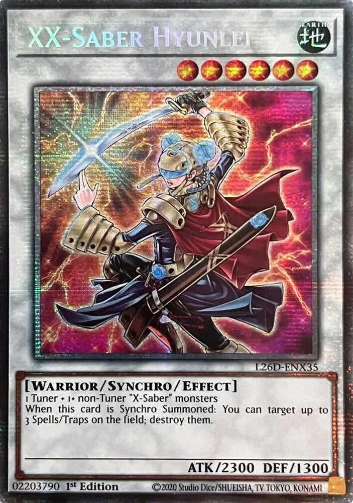 XX-Saber Hyunlei (Starlight Rare) L26D-ENX35 (Legendary Modern Decks 2026)