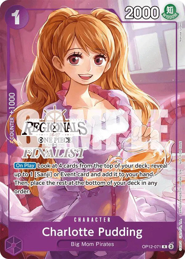 Charlotte Pudding (Regionals Finalist Card Set 26-27) OP12-071 (One Piece Promotion Cards)