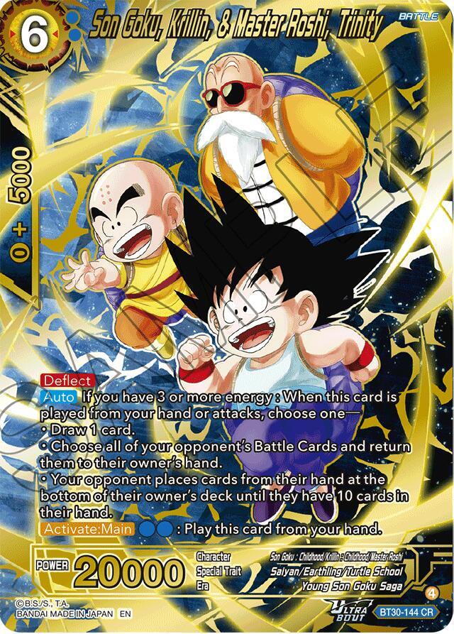 Son Goku, Krillin, & Master Roshi, Trinity BT30-144 (Three Glorious Fighters)
