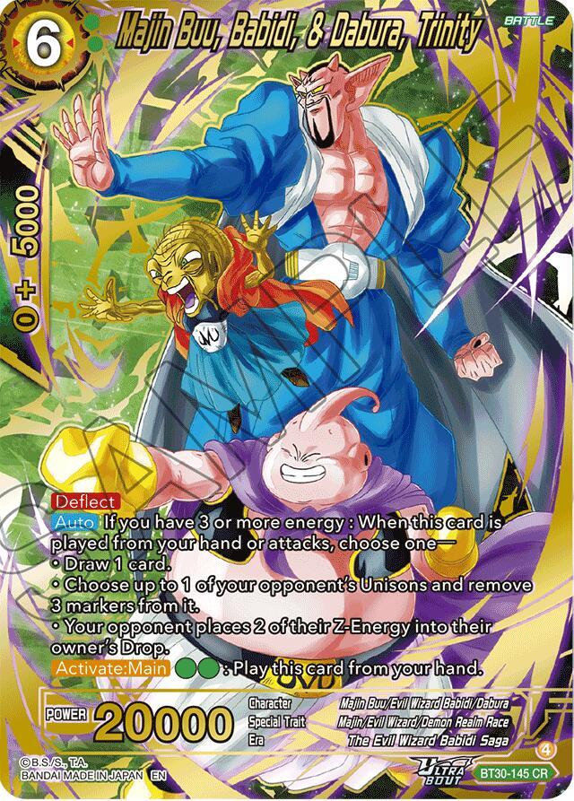Majin Buu, Babidi, & Dabura, Trinity BT30-145 (Three Glorious Fighters)