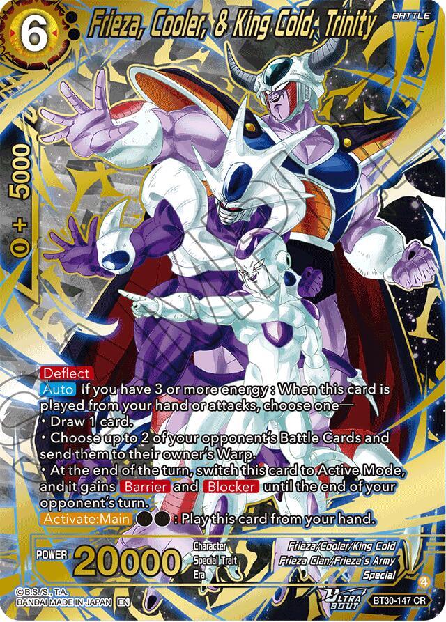 Frieza, Cooler, & King Cold, Trinity BT30-147 (Three Glorious Fighters)