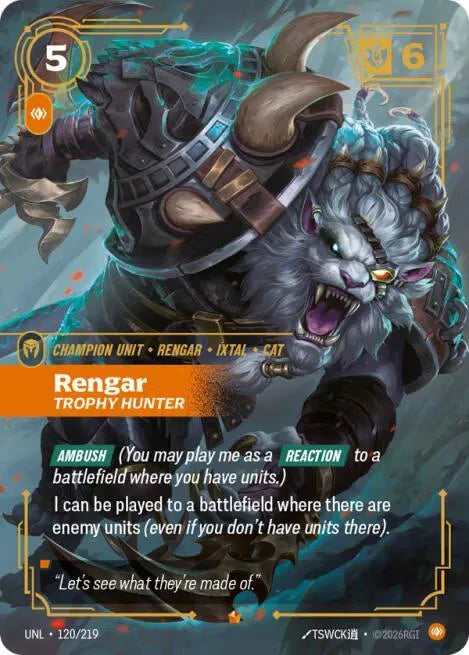 Rengar - Trophy Hunter 120/219 (Unleashed)