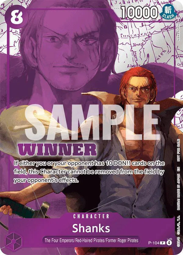 Shanks (Winner Pack 2026 Vol. 2) P-104 (One Piece Promotion Cards)