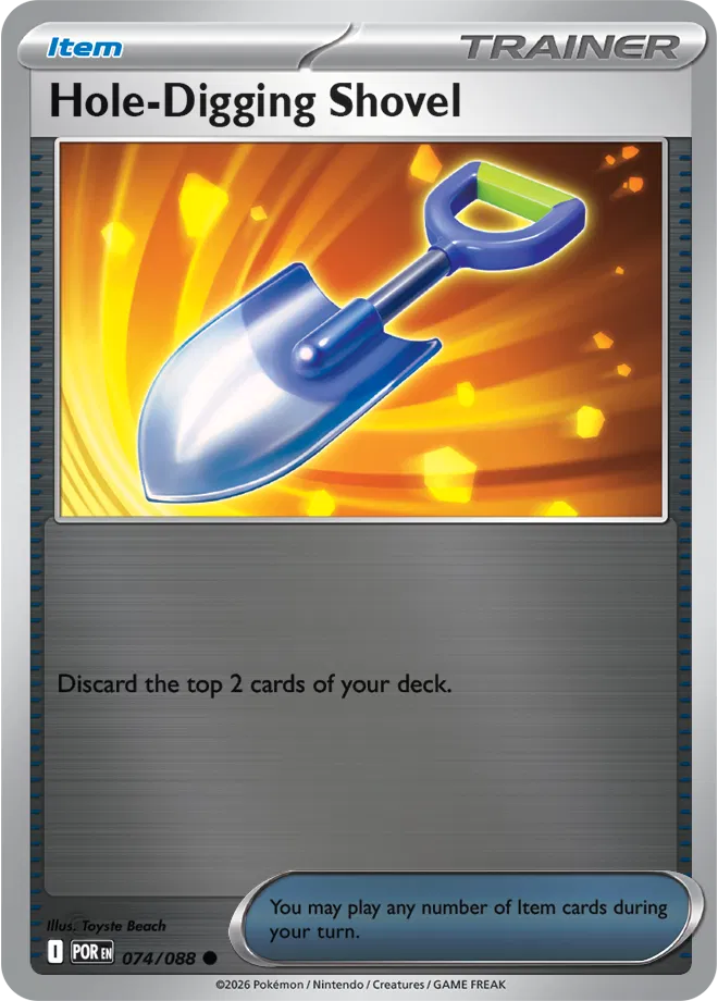Hole-Digging Shovel Perfect Order Common • 074/088 Reverse Holofoil