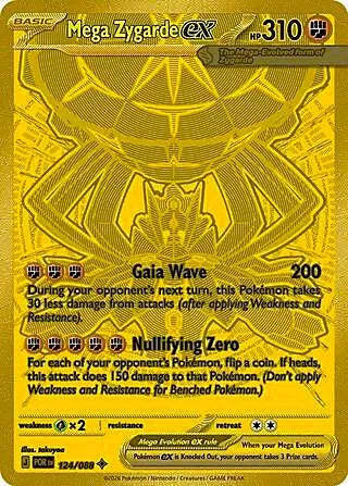 Mega Zygarde ex Perfect Order Mega Hyper Rare 124/088