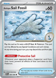 Antique Sail Fossil 069/088 · Normal (Perfect Order)