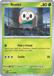 Rowlet 010/088 · Reverse Holofoil (Perfect Order)