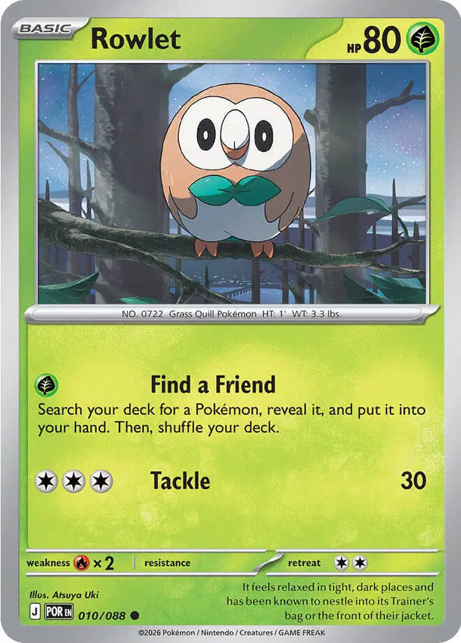 Rowlet 010/088 · Normal (Perfect Order)