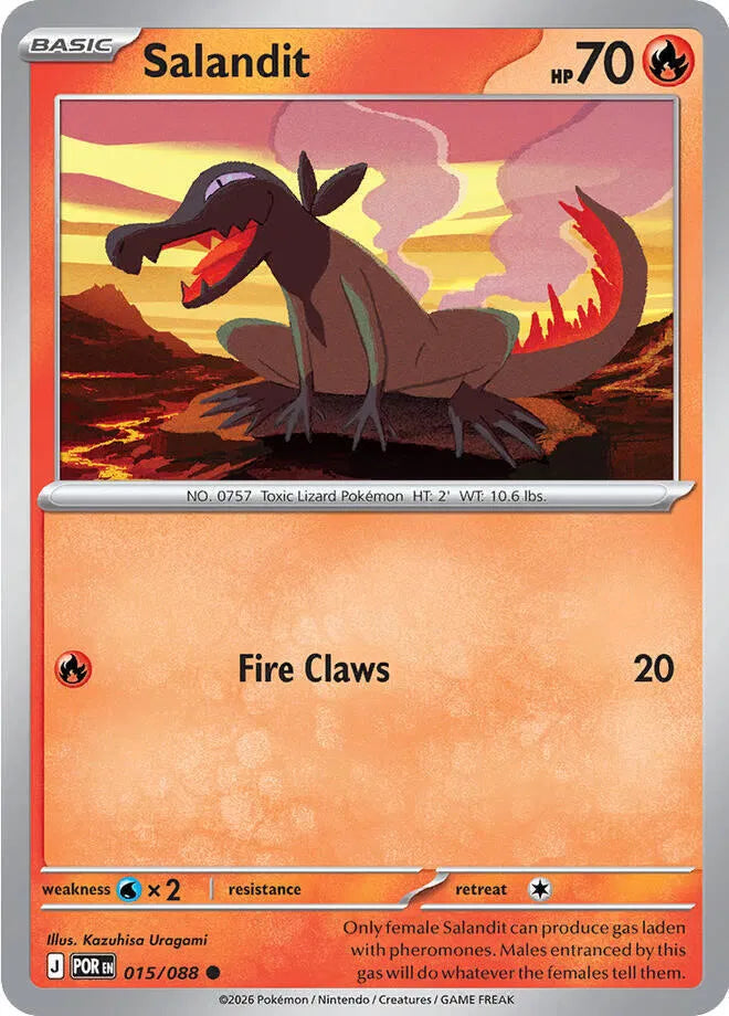 Salandit 015/088 · Reverse Holofoil (Perfect Order)