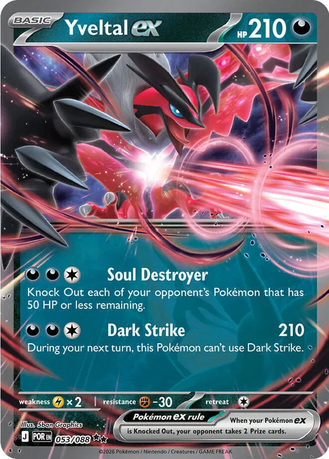 Yveltal Ex #53 Pokemon Perfect Order