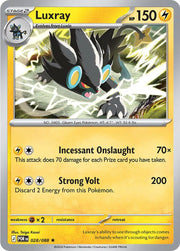 Luxray Perfect Order Rare • 028/088 Holofoil