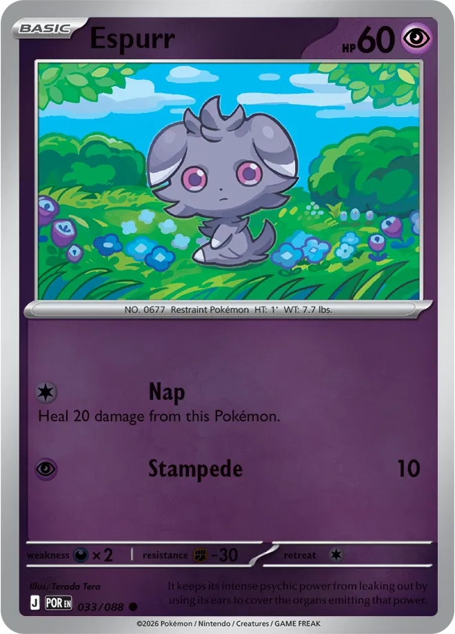 Espurr Perfect Order Common • 033/088 Reverse Holofoil