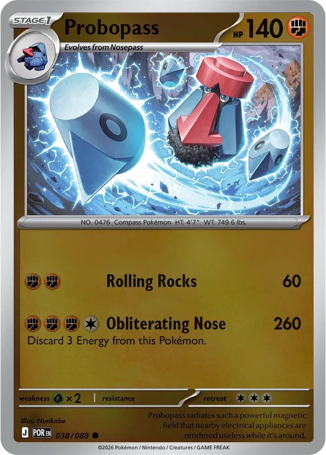 Probopass Perfect Order Common • 038/088 Reverse Holofoil