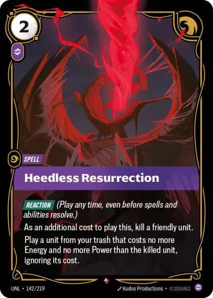 Heedless Resurrection 142/219 (Unleashed)