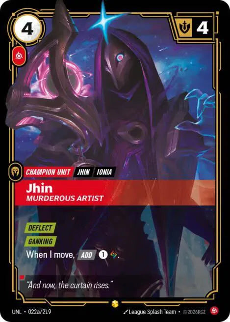 Jhin - Murderous Artist (Alternate Art) 022a/219 (Unleashed)