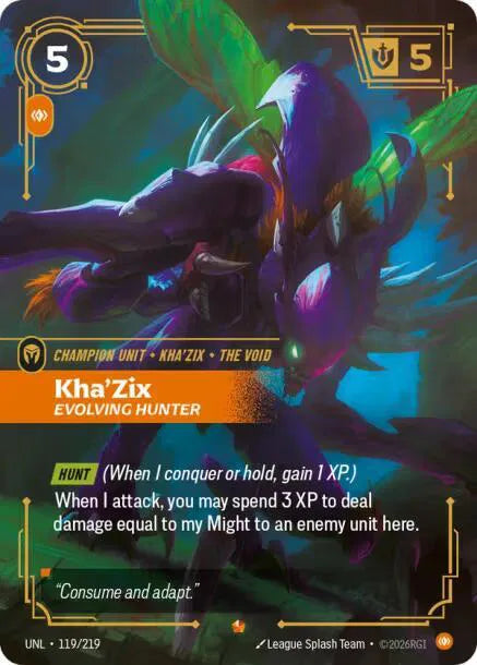 Kha'Zix - Evolving Hunter 119/219 (Unleashed)