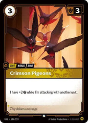 Crimson Pigeons 154/219 · Normal (Unleashed)