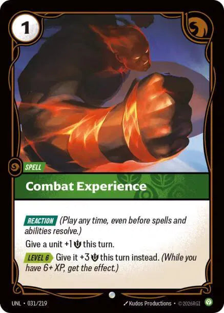 Combat Experience 031/219 · Foil (Unleashed)
