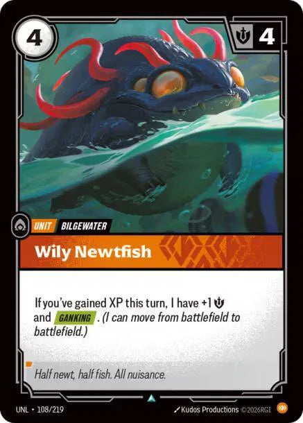 Wily Newtfish 108/219 · Normal (Unleashed)