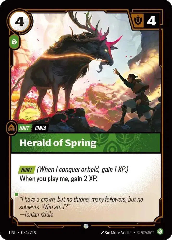 Herald of Spring 034/219 · Foil (Unleashed)