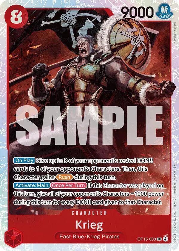 Krieg (OP15-008) · Foil (Adventure on Kami's Island)