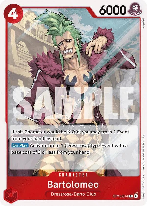 Bartolomeo OP15-014 (Adventure on Kami's Island)