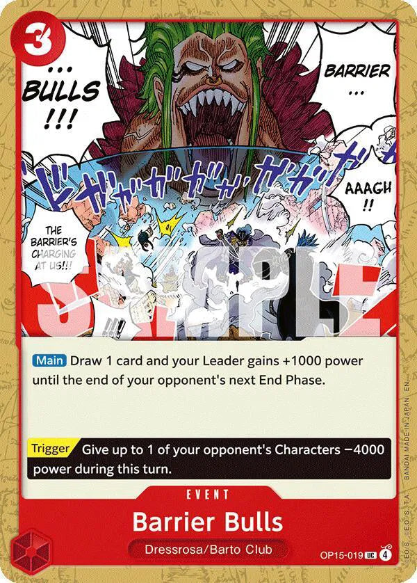 Barrier Bulls OP15-019 (Adventure on Kami's Island)