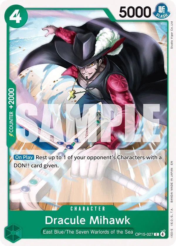Dracule Mihawk OP15-027 · Normal (Adventure on Kami's Island)
