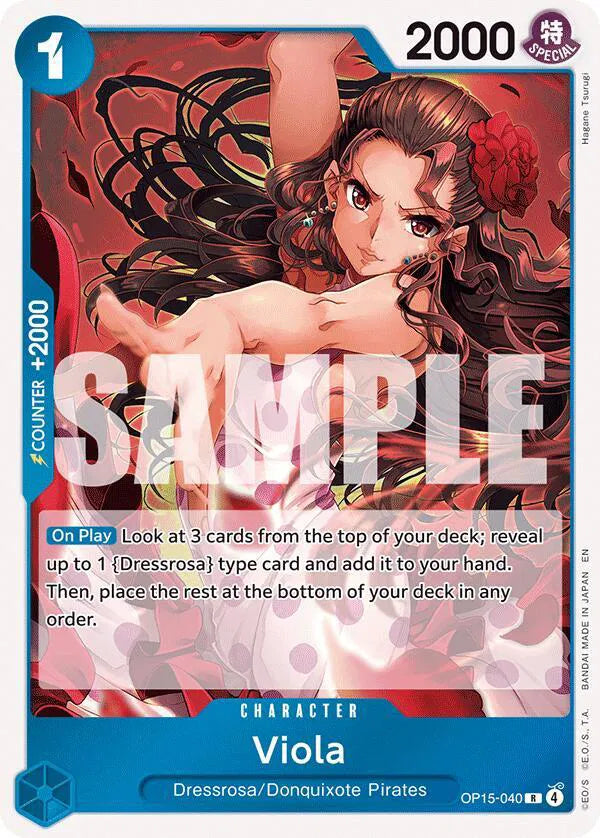 Viola Adventure on Kami's Island R OP15-040 ( FOIL )
