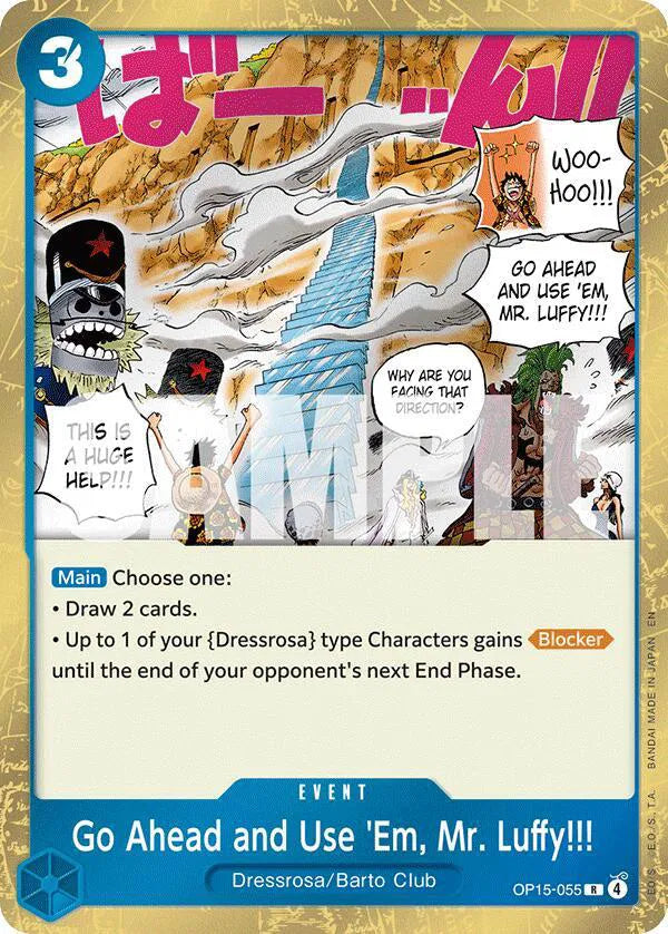 Go Ahead and Use 'Em, Mr. Luffy!!! OP15-055 (Adventure on Kami's Island)