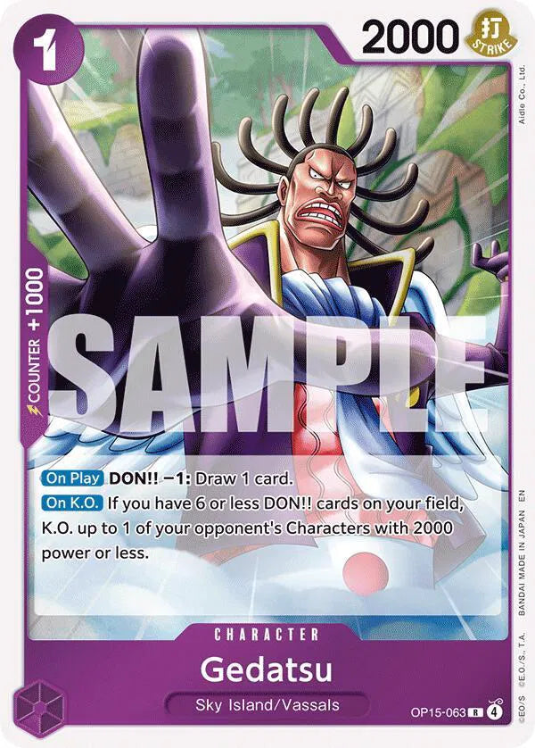 Gedatsu OP15-063 · Foil (Adventure on Kami's Island)
