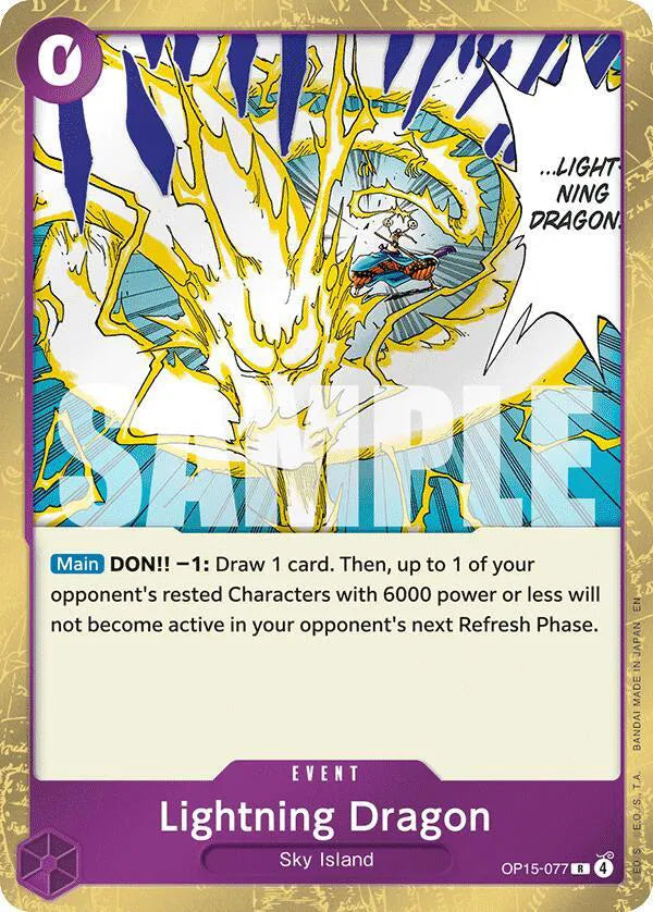Lightning Dragon OP15-077 (Adventure on Kami's Island)