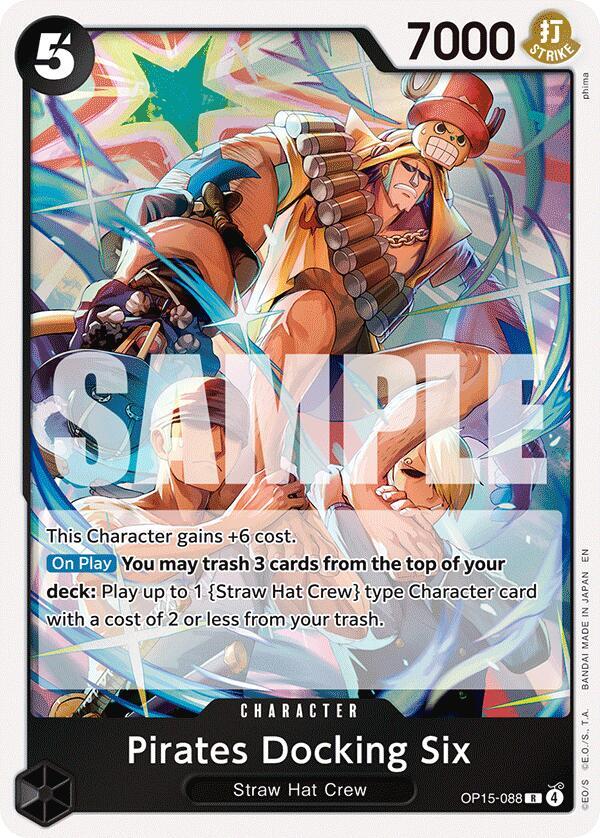 Pirates Docking Six OP15-088 · Foil (Adventure on Kami's Island)