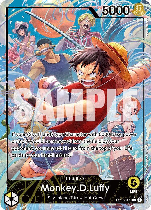 Monkey.D.Luffy (OP15-098) (Alternate Art) (Adventure on Kami's Island)
