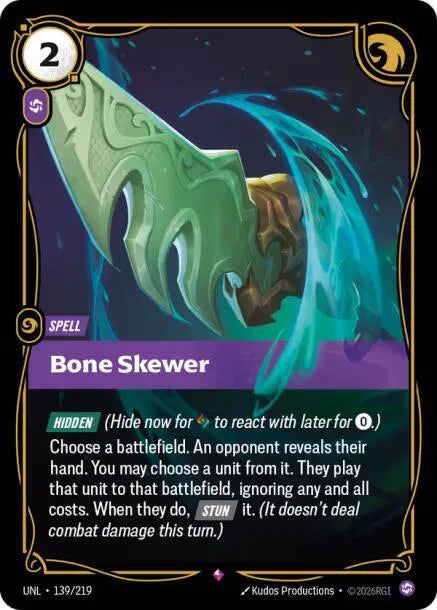 Bone Skewer 139/219 (Unleashed)